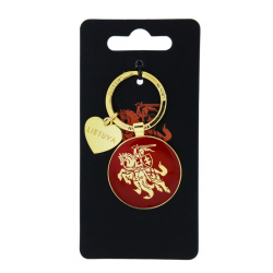 Metal keychain with Vytis