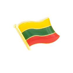 Badge Lithuanian flag 20x15mm