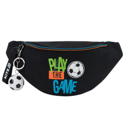 Waist bag KITE FOOTBALL, black color