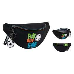 Waist bag KITE FOOTBALL, black color