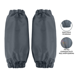 Kids apron with sleeves KITE 69x60cm, grey color