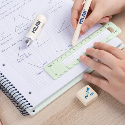Plastic ruler MILAN 15cm