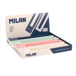 Plastic ruler MILAN 15cm