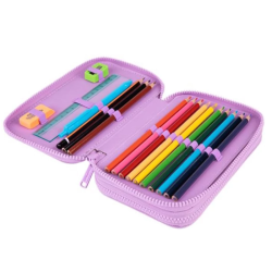 Filled pencil case 2 compartments COOLPACK BALLOONS JUMPER 2, multicolored