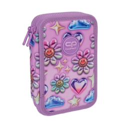 Filled pencil case 2 compartments COOLPACK BALLOONS JUMPER 2, multicolored