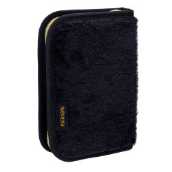 Filled pencil case FLUFFY KITTY, black color