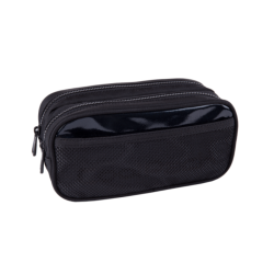 Penalas 2 skyrių su užtrauktuku COOLPACK CAMPUS DUKE, juodos spalvos