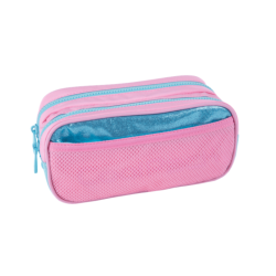 Pencil case 2 compartments with zipper COOLPACK CAMPUS DUKE, multicolored