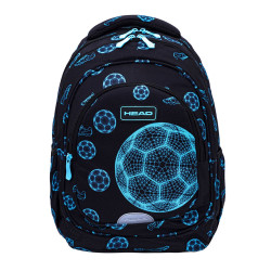 Backpack HEAD FOOTBALL FAN 39x28x15cm, black color