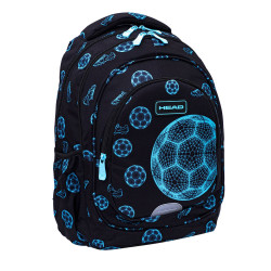 Backpack HEAD FOOTBALL FAN 39x28x15cm, black color