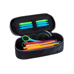 Pencil Case COOLPACK CAMPUS 23x10x6cm, multicolored, grey
