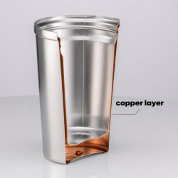 Thermal mug NORDIC 350ml, purple color