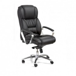 Chair FOSTER natural leather, black color