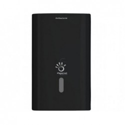 Toilet paper holder with napkins antibacterial 27x14x17cm PAPERNET, black