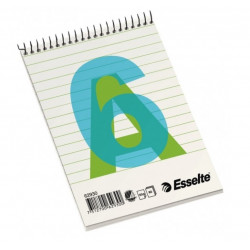 Notebook with spiral top A6 / 80 sheets Esselte lines