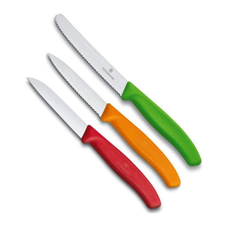 Knife set VICTORINOX PARING 3pcs, various colors