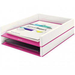 Document shelf Leitz WOW white with pink detail