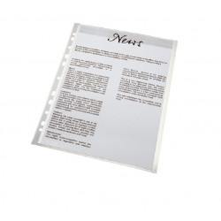 Sheet protectors transparent A4 ESSELTE, side-loading, 100 pcs